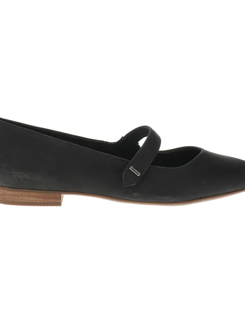 TOMS Bianca Black Mary Jane Flat with Strap size 8.5